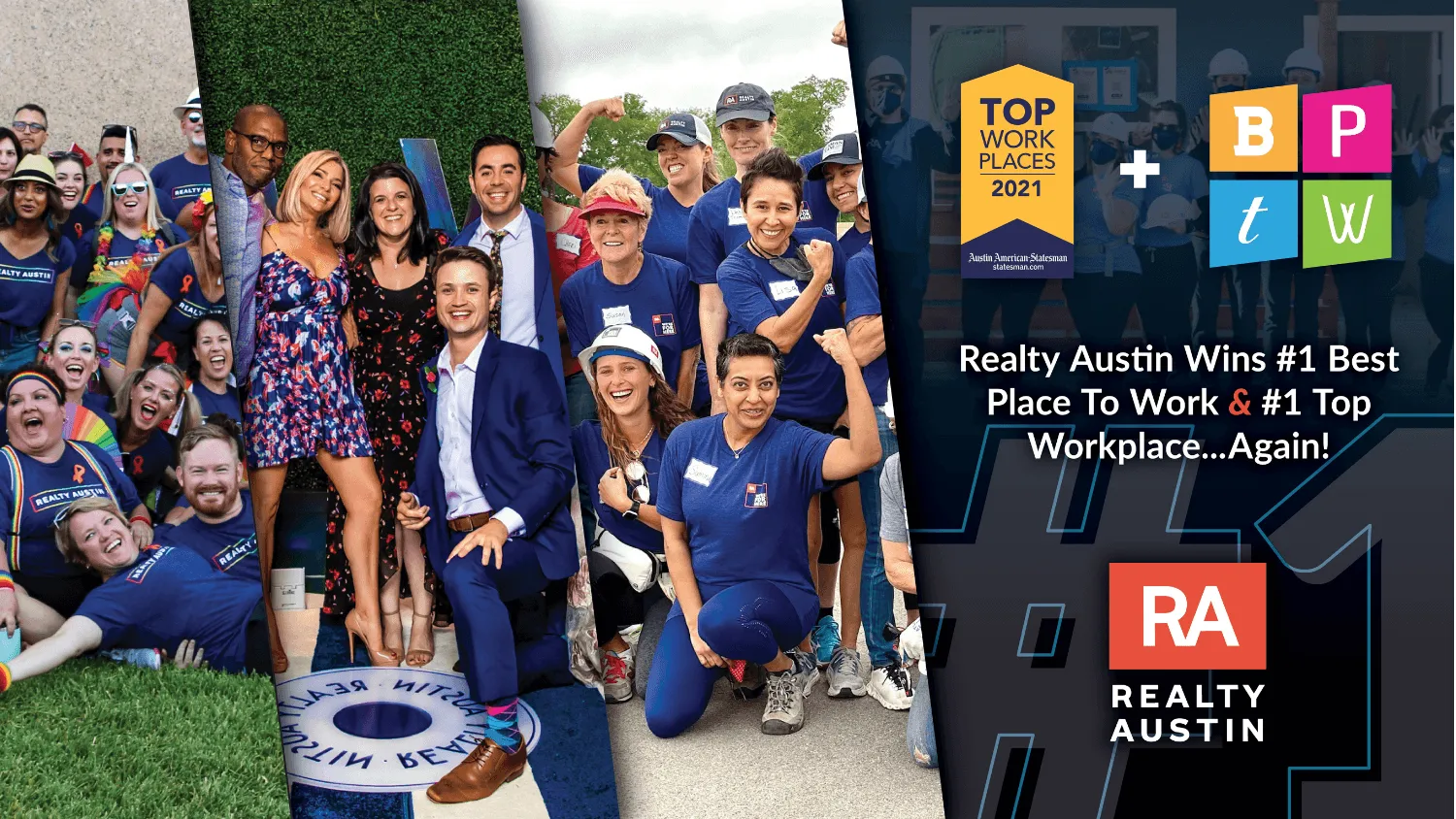 Realty Austin is #1 Top Workplace and #1 Best Place to Work in 2021